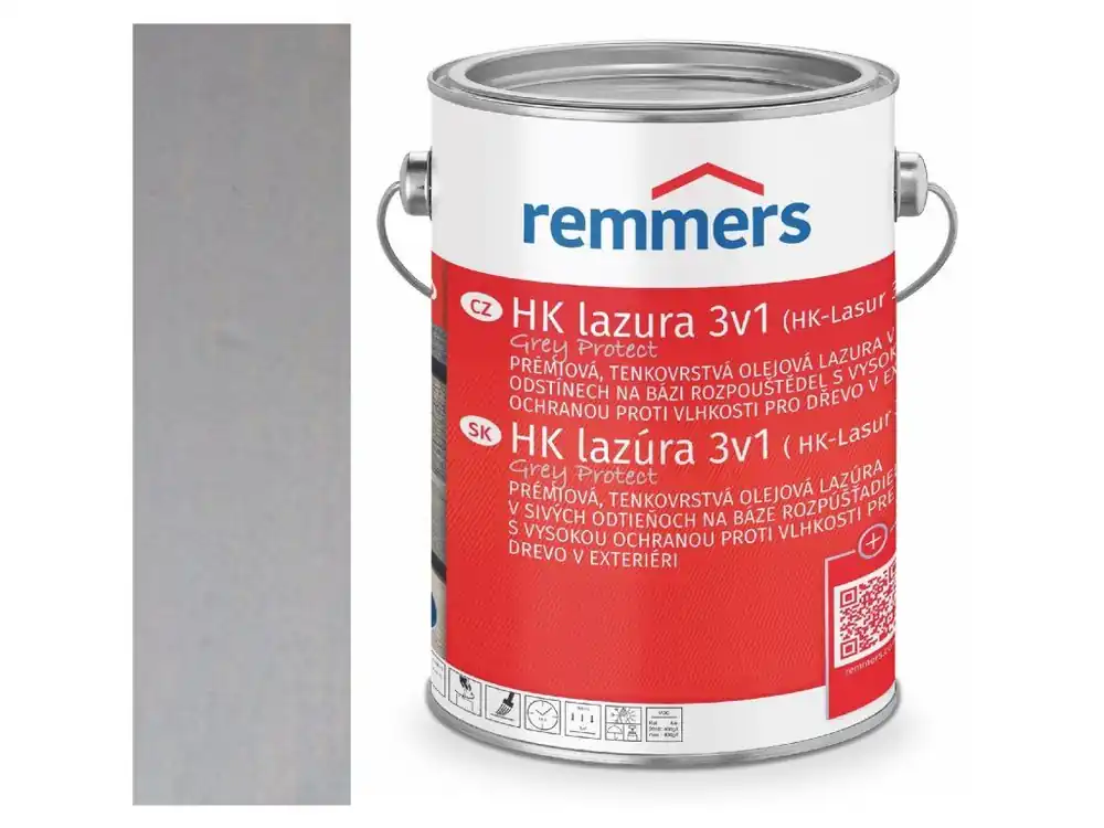 Doprava Zdarma Remmers HK-LASUR 5L 2257 (RC-970) Stříbřitě šedá - Silbergrau <span class="product-appendix"> + dárek k objednávce nad 1000Kč</span>