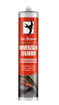 Acetické silikony DEN BRAVEN - Silikon univerzální 280ml RL - Průsvitná Nakupujte Hned