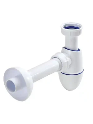 Dřezový sifon Easyphon s vlisovaným těsněním 6/4", ø 40 mm, vč. krycí rozety a odpadní trubky Jen Po Omezenou Doba