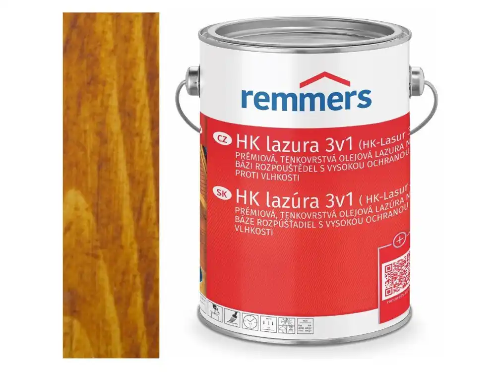 Cenová Bomba Remmers HK-LASUR 5L 2263 Dub rustikální - Eiche rustikal <span class="product-appendix"> + dárek k objednávce nad 1000Kč</span>