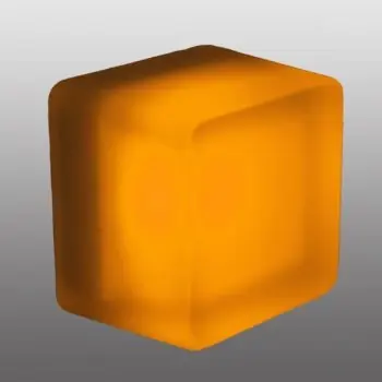 Vysoce Kvalitní LED svítidlo Magnum kostka amber 0,88W 538-592nm 12V DC IP68 - AMVIS