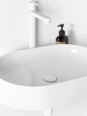 Umyvadlo Yard 60, s otvorem pro baterii, bez přepadu, bílá Odeslání Ihned