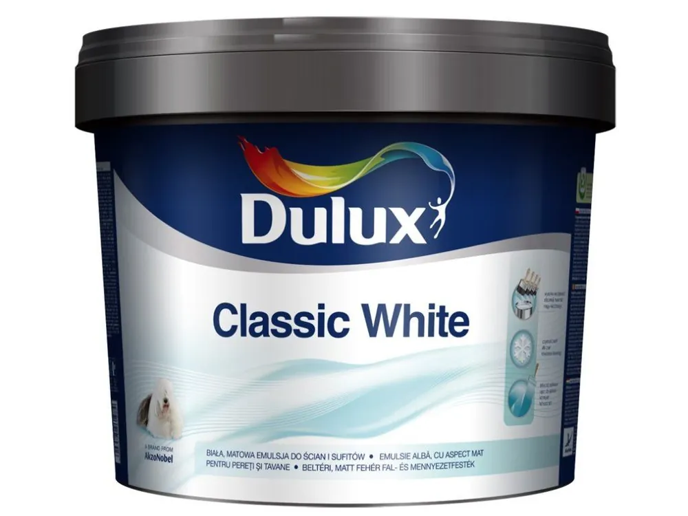 DULUX™ CLASSIC WHITE Barva interiérová, 97% bílá Akční Cena