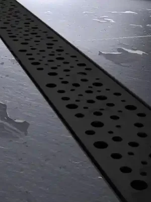 Sprchový žlab MEXEN BUBBLE BLACK - černý Nová Kolekce