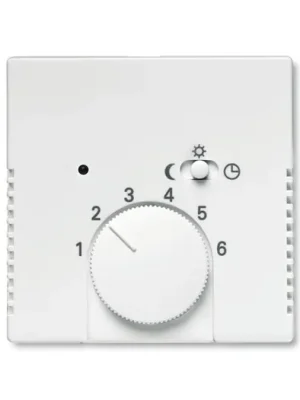 ABB 1710-0-3669 Future® linear Kryt termostatu, s otočným ovladačem, hliníková stříbrná Expresní Doručení