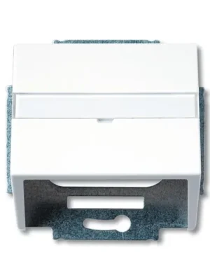 ABB 1724-0-2761 Future® linear, Solo®, Solo® carat Kryt zásuvky komunikační s popisovým polem, studio bílá Bezpečná Platba