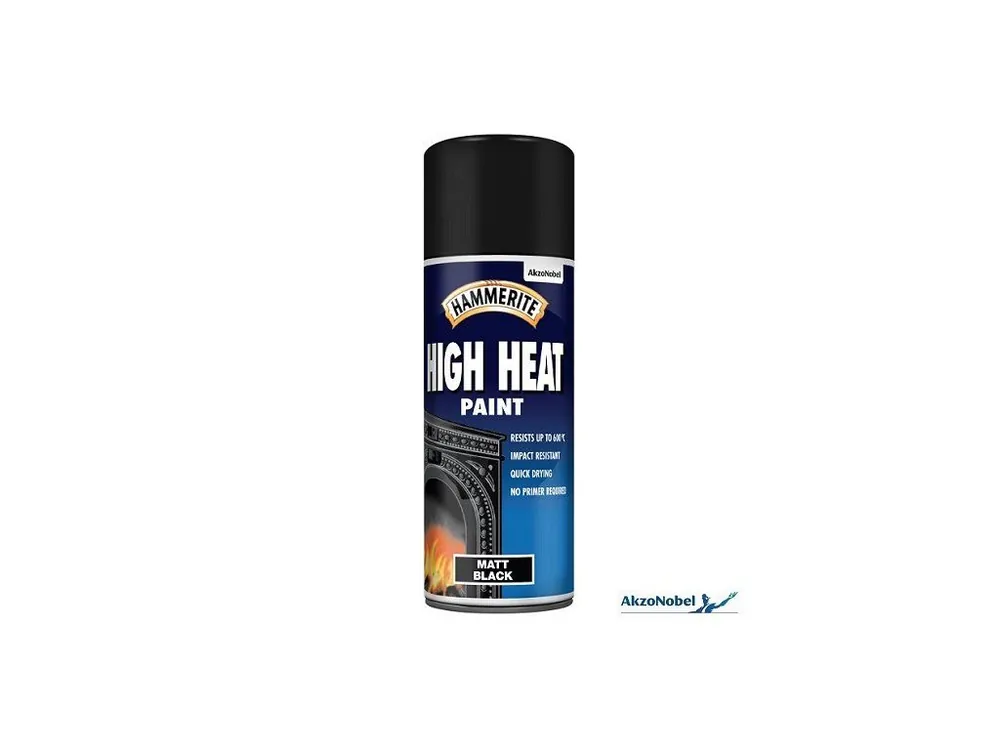 Horká Nabídka HAMMERITE™ Barva ve spreji žáruvzdorná, 400 ml, černá matná