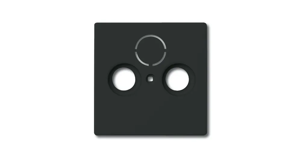 ABB 1724-0-4252 Future® linear, Solo®, Solo® carat Kryt zásuvky anténní univerzální s 2 (3) otvory, antracitová Doprava Zdarma