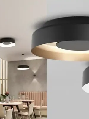 Výhodná Nabídka AKCE - Stropní svítidlo MAXI RING dot LED M930 bílá / zlatá 25W 3000K - AQFORM