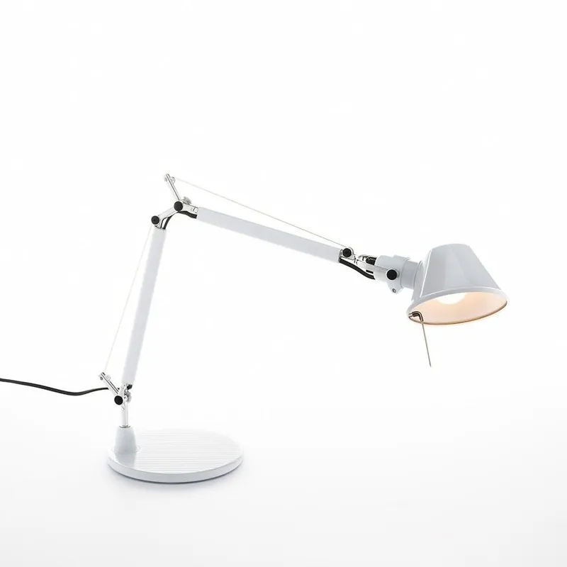 Tolomeo Micro stolní lampa - lesklá bílá - tělo lampy + základna - ARTEMIDE Přímo Od Výrobce