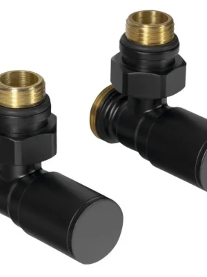 Aqualine C-START připojovací sada ventilů ruční rohová, černá mat SC237B Bezpečná Platba