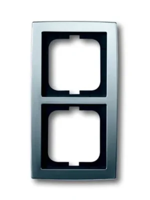 Jen Po Omezenou Doba ABB 1754-0-4105 Solo® Rámeček pro elektroinstalační přístroje, dvojnásobný, chromová