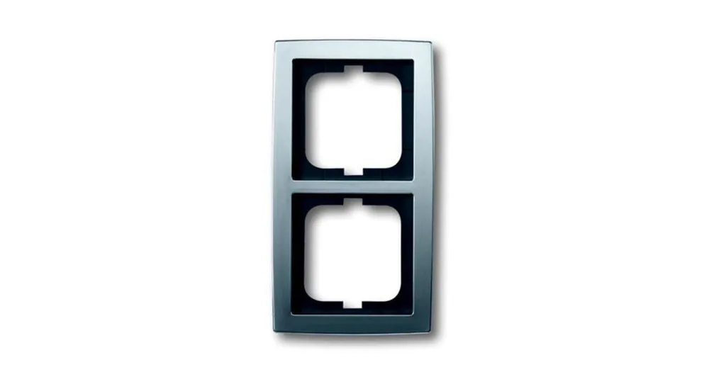 Jen Po Omezenou Doba ABB 1754-0-4105 Solo® Rámeček pro elektroinstalační přístroje, dvojnásobný, chromová