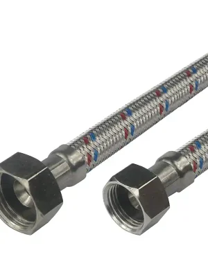 Klum Hadice připojovací nerez 10x14, FxF, 1/2"x1/2", 20 cm Nejlepší Cena