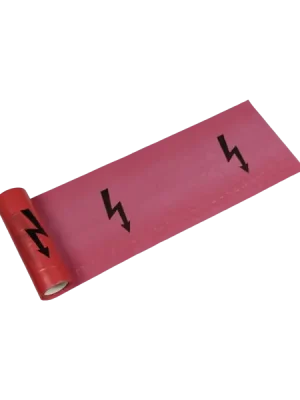 Fólie výstražná červená - elektřina 220 mm/20 m Finální Výprodej