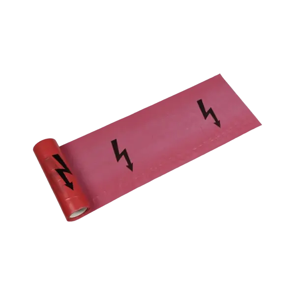 Fólie výstražná červená - elektřina 220 mm/20 m Finální Výprodej