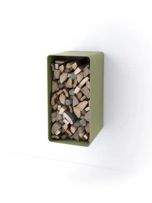 Stojan na dřevo FLAMINGO DELUXE 1 - olivová Sleva