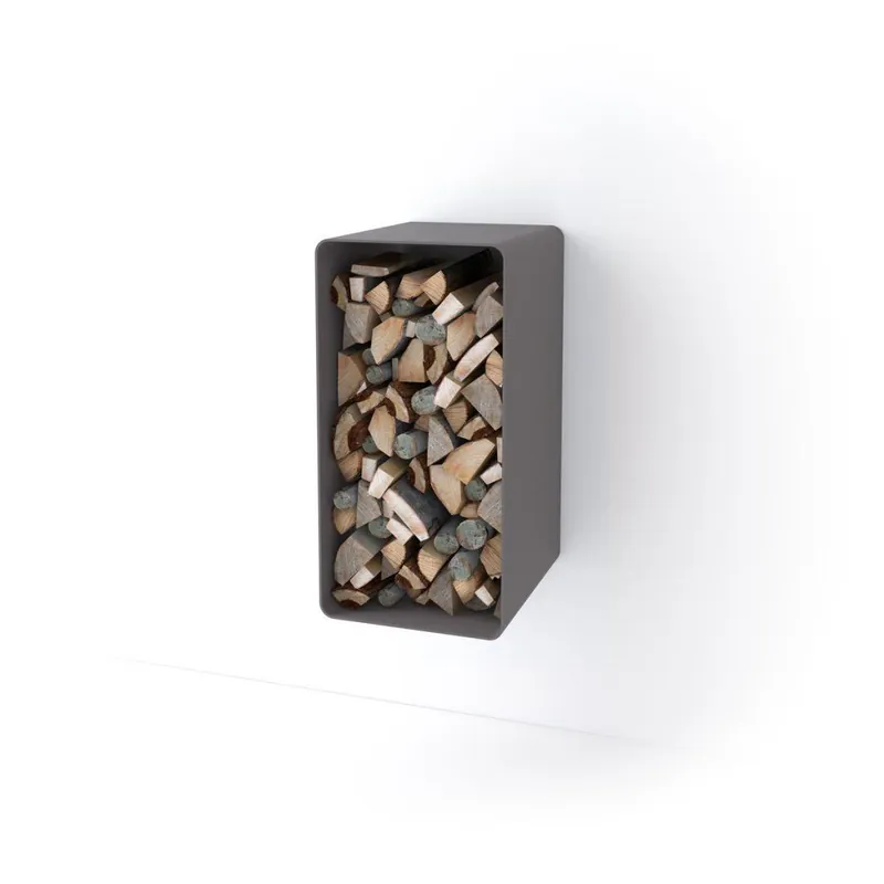 Stojan na dřevo FLAMINGO DELUXE 1 - šedá Zlevněný