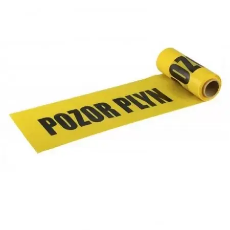 Zlevněný Fólie výstražná žlutá - plyn 220 mm/20 m