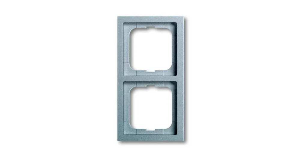 ABB 1754-0-4302 Future® linear Rámeček pro elektroinstalační přístroje, dvojnásobný, hliníková stříbrná Akce