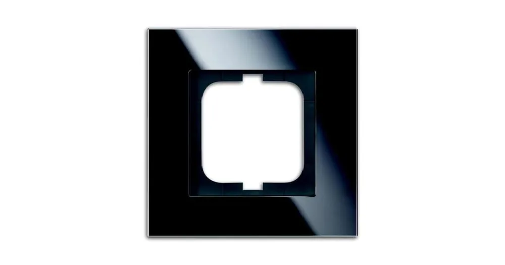 ABB 1754-0-4322 Solo® carat Rámeček pro elektroinstalační přístroje, jednonásobný, černé sklo Novinka