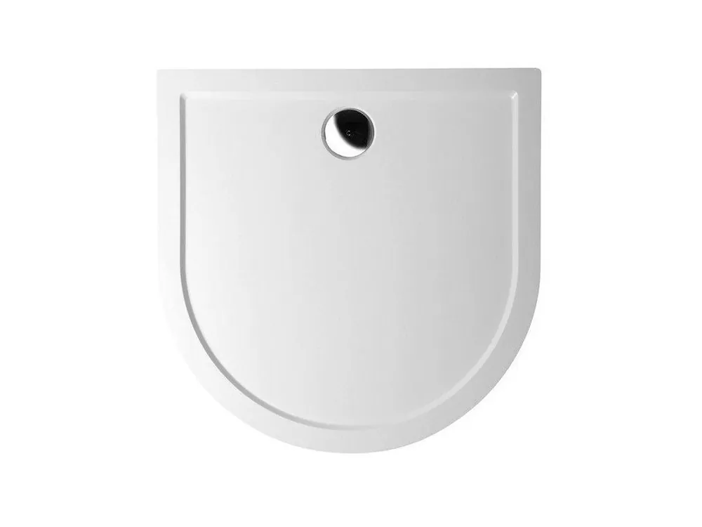 ISA 90 sprchová vanička z litého mramoru, půlkruh 90x90cm, bílá Sezónní Sleva