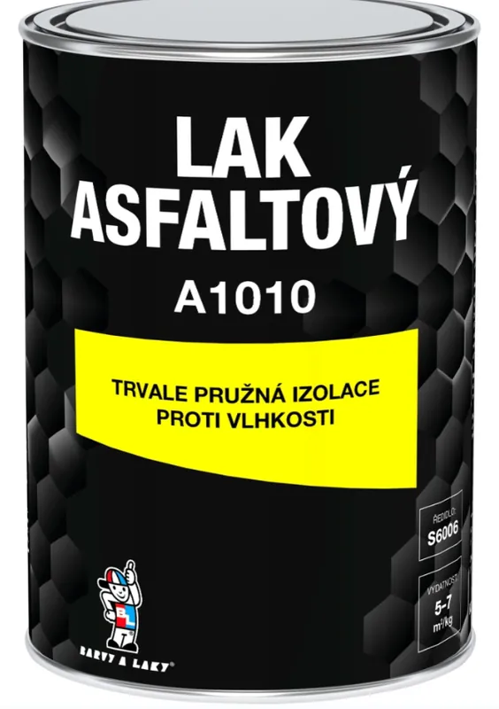 Originální A1010 asfaltový lak izolační nátěr, černý<span class="small color-gray text-muted"> - Velikost balení: 1kg</span>