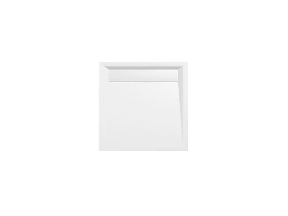 Super Cena ARENA sprchová vanička z litého mramoru se záklopem, čtverec 90x90cm, bílá