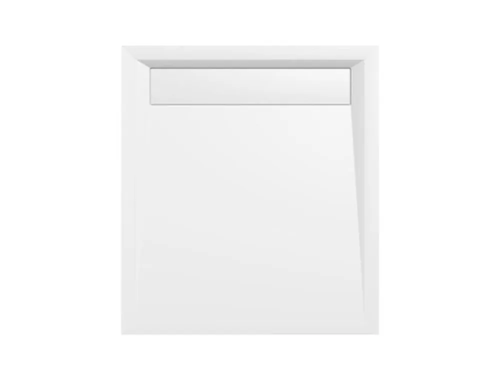 Akce VARESA sprchová vanička z litého mramoru se záklopem, obdélník 90x80cm, bílá