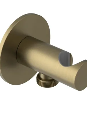 Hit Sezóny Sapho Držák sprchy kulatý, pevný, s vyústěním, zlato mat SG203G