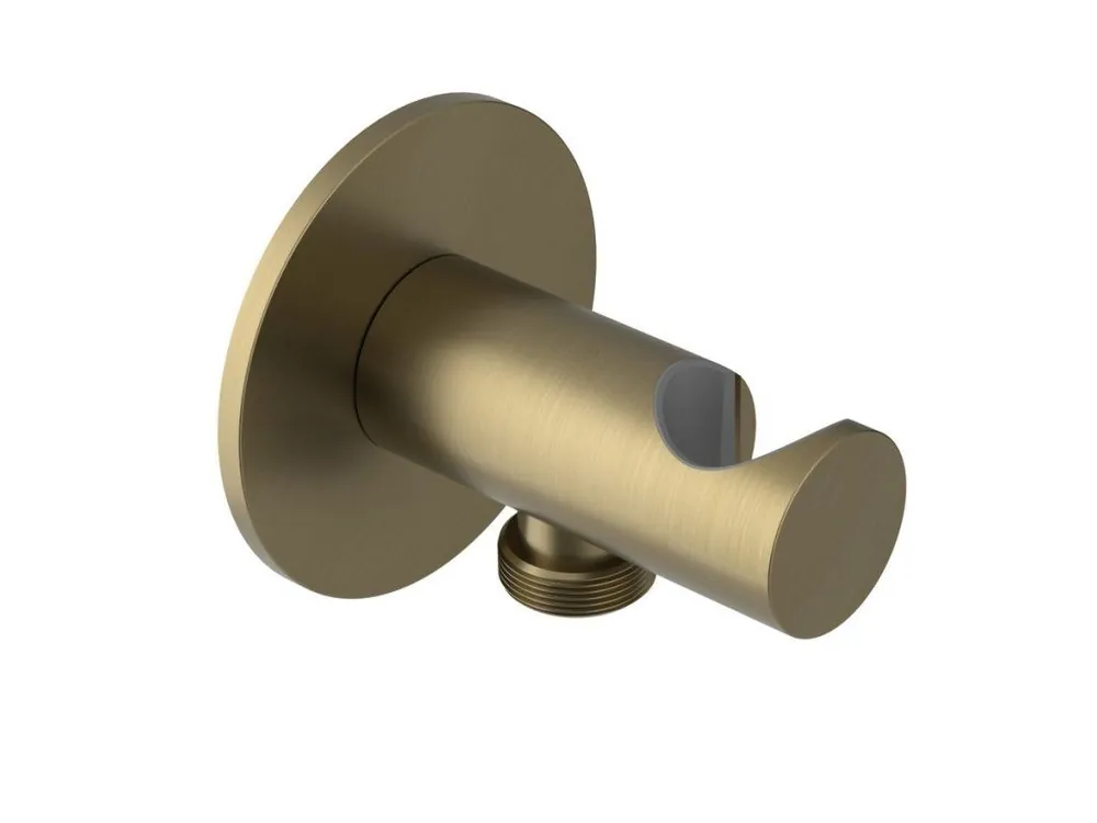 Hit Sezóny Sapho Držák sprchy kulatý, pevný, s vyústěním, zlato mat SG203G