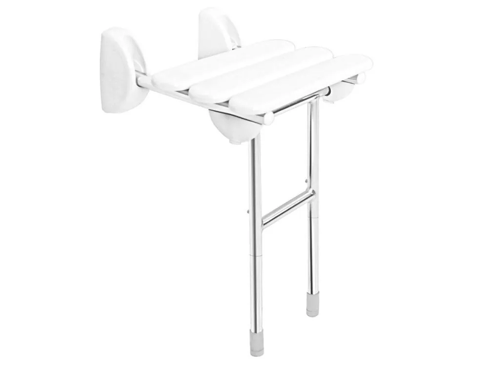 Sapho HANDICAP sklopné sedátko do sprchového koutu s podpěrou, 38x36cm, bílá A140101-1 Pouze Dnes