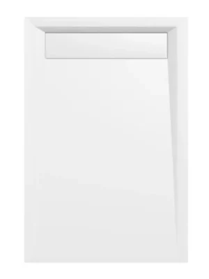 Nízká Cena VARESA sprchová vanička z litého mramoru se záklopem, obdélník 120x80cm, bílá