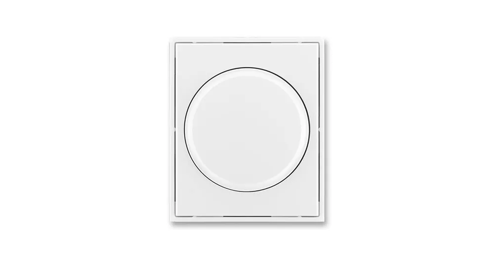 ABB 3294E-A00123 01 Time®, Element® Kryt stmívače s otočným ovladačem, s upevňovací maticí, bílá / ledová bílá Koupit Online