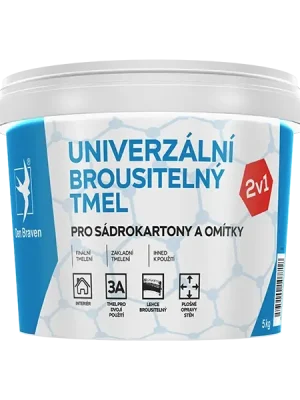 Tmel brousitelný Den Braven univerzální na SDK 5 kg bílý Výprodej