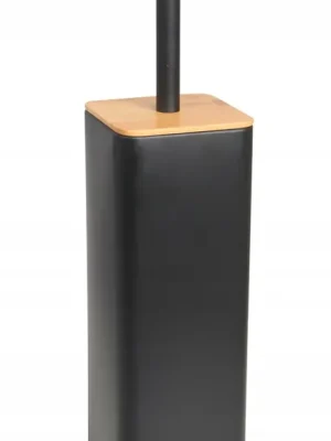 Značkový WC štětka - černá s bambusem
