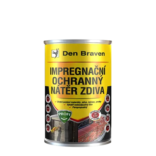 Nová Kolekce Impregnace a ochranný nátěr na zdivo Den Braven Profi 5 l