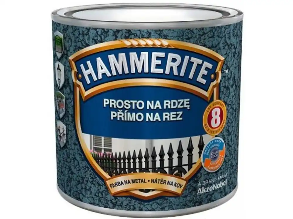 Horká Nabídka HAMMERITE™ přímo na rez antikorozní barva kladívková