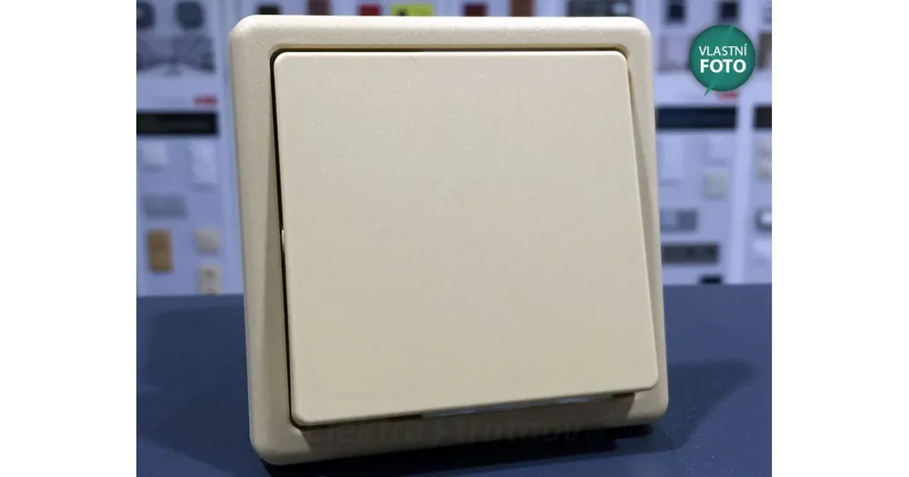 ABB 3553-01289 D2 Classic Spínač jednopólový č.1, béžová Bezpečná Platba