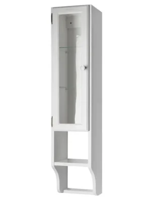 RETRO skříňka k zrcadlu 25x115x20cm, levá, starobílá Ověřený