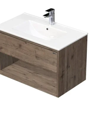 EMMY 60 cm Wellington/Wellington s 1 zásuvkou a otevřenou nikou s umyvadlem Sistema (D370/D370) Omezená Nabídka