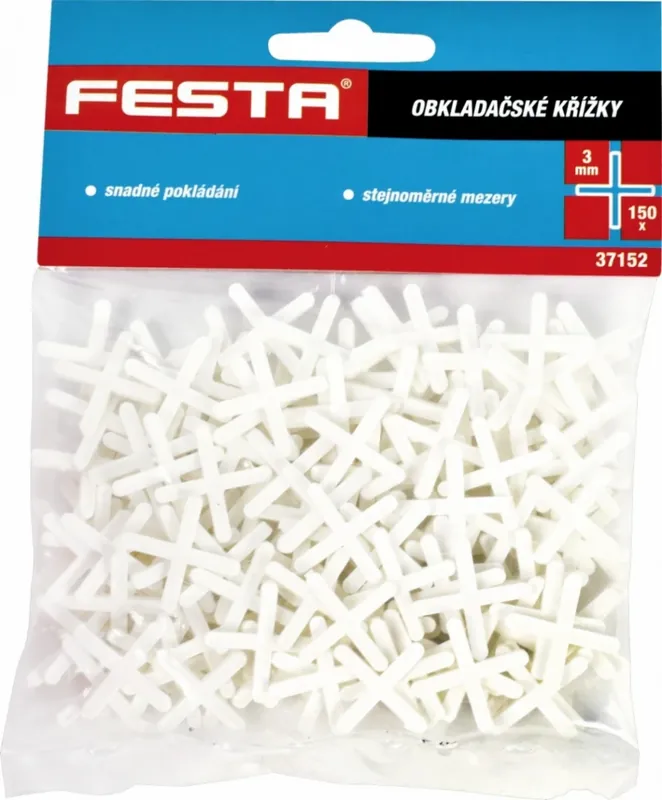 Křížky plastové obkladačské 4 mm 100 ks Ověřený