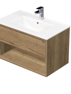 EMMY 60 cm halifax/halifax s jednou zásuvkou a otevřenou nikou s umyvadlem Sistema  (80/80) Oblíbený