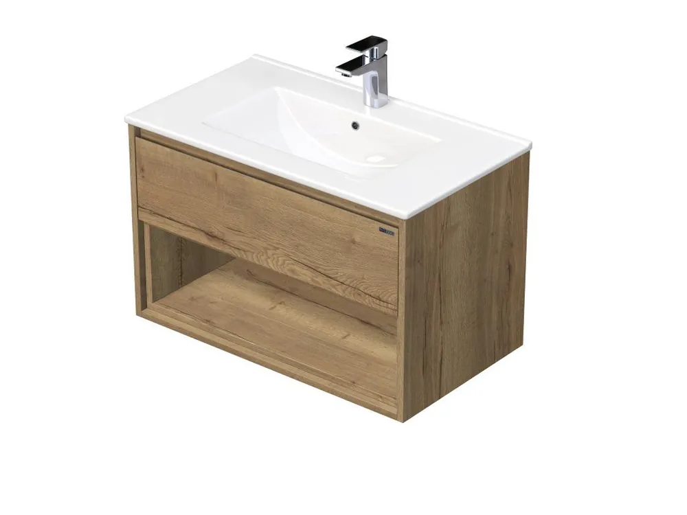 EMMY 60 cm halifax/halifax s jednou zásuvkou a otevřenou nikou s umyvadlem Sistema  (80/80) Oblíbený