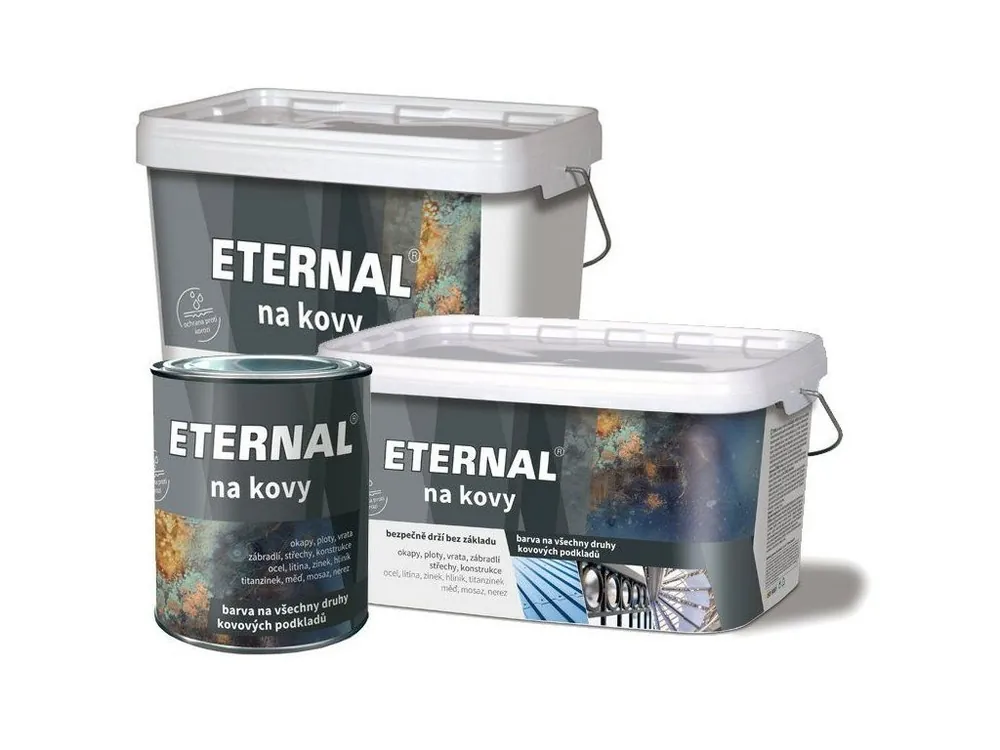 Expresní Doručení ETERNAL® NA KOVY Barva akrylátová, vodou ředitelná, samozákladující