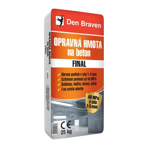 Akce Stěrka opravná na beton Den Braven Final 5 kg