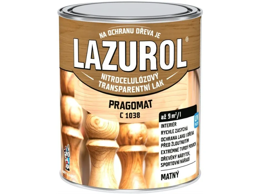 Značkový LAZUROL® C 1038 PRAGOMAT lak nitrocelulózový
