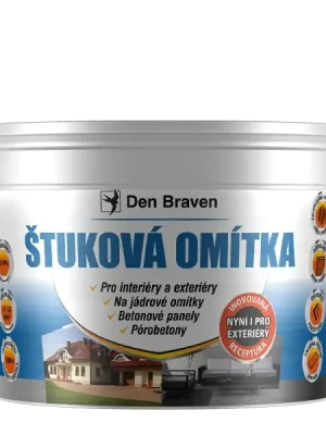 Nejprodávanější Omítka štuková Den Braven vnitřní/vnější 8 kg