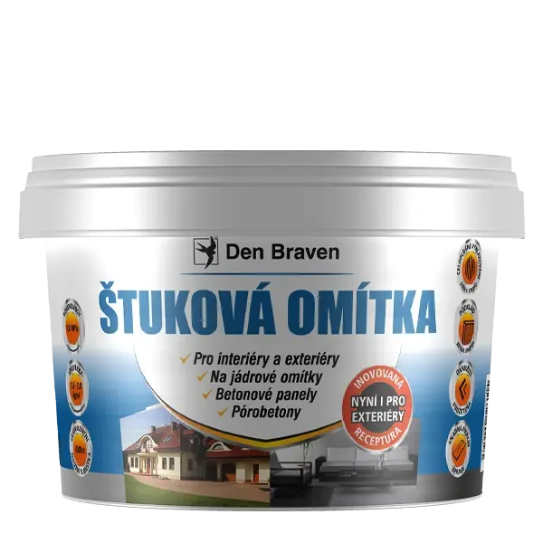 Nejprodávanější Omítka štuková Den Braven vnitřní/vnější 8 kg