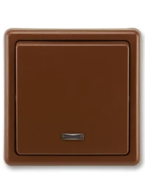 ABB 3553-21289 H3 Classic Spínač jednopólový se signalizační doutnavkou, hnědá Nejlepší Cena
